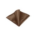 thumbnail image 1 of INSPIRE CHIC Men's Pocket Square Solid Color Handkerchiefs Self-folded For Wedding Party Coffee One Size, 1 of 4