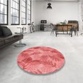 thumbnail image 4 of Ahgly Company Tapis Rectangulaire Lavable en Machine Rouge Rubis, 5 Pieds x 8 Pieds, 4 of 7