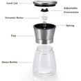 thumbnail image 2 of Salt And Pepper Grinder Set Of 2, Premium Stainless Steel Spice Mill With Adjustable Coarseness, Ceramic Blades, Refillable Glass Body With 60Z Capacity, 2 of 6