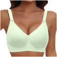 thumbnail image 3 of 2025 Comfortable Seamless Full Coverage Womens Bras Comfortablefor Women Wireless Womens Bras Comfortable Support Bras with Soft Support Strapless Front Buckle LiftRegular and Plus, 3 of 6