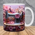 thumbnail image 1 of LSLJS Floral Sewing Machine Mug, Funny Coffee Mug - Sewing Mug, Any Day Spent Sewing Is A Good Day, Sewing Machine Cup, Sewing Coffee Mug, Cups, 1 of 5