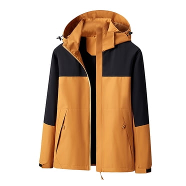 Pisexur Women's Waterproof Rain Jacket Lightweight Spring Fall Hooded Raincoat Plus Size Winter Coats for Hiking Travel Outdoor