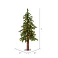 thumbnail image 3 of Vickerman A805132LED Arbre Natural Alpine 3 Pi x 21 Po avec 191 Embouts et 50 Lumières LED Multicolores, 3 of 3