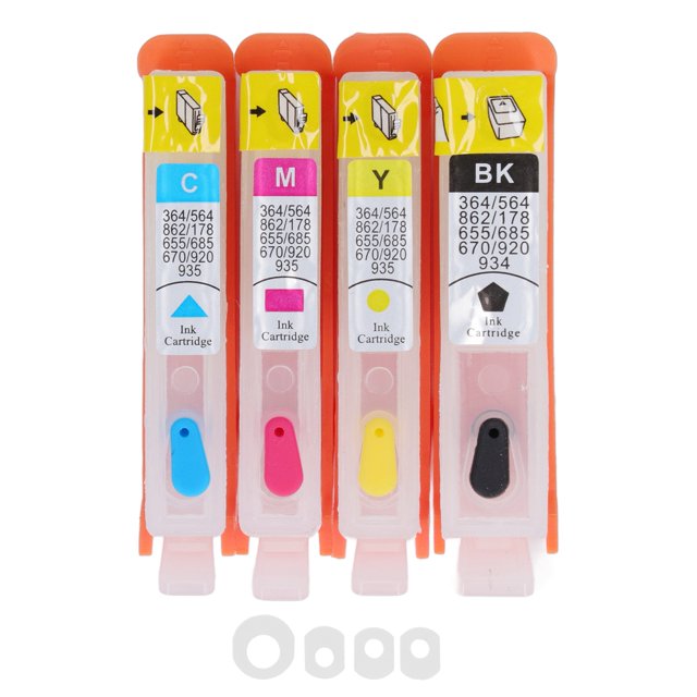 Printer Inkjet , Black Blue Magenta Yellow Accurate Card Position Leakage Free Ink 4 Pcs For Replacement 903,902,904,905,934 935,920