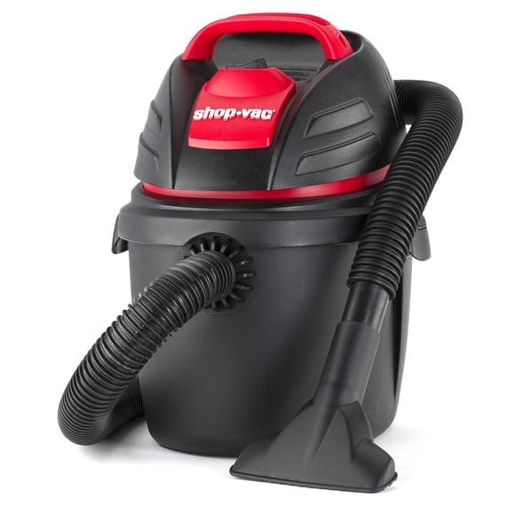 Shop-Vac Wet Dry Portable Utility Vacuum 2.5 Gallon 1.25 Inch Diameter x 6 Foot Hose 12 Ft Cord Length Wall Mounted includes Filters Red