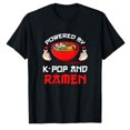 thumbnail image 1 of AALJY Propulsé par K-pop et Ramen Kpop Marchandise Marchandise Cadeau T-Shirt, 1 of 5