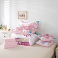 thumbnail image 4 of Erosebridal Literie Papillons Roses de Rêve Format Grand, Accessoires de Literie Floraux Chics, Réversible 7 Pcs, 4 of 5