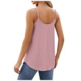 thumbnail image 5 of AherBiu Débardeurs pour Femmes Broderie Illet Camisole Ample Décontractée Fluide Col Rond Bretelles Spaghetti Boho, 5 of 5