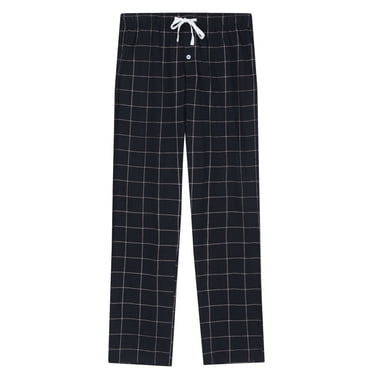 Vulcanodon Mens Plaid Sleep Pants, Cotton Pajama Pants with Pockets, Soft Lounge Pajama Bottoms for Men