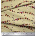 thumbnail image 2 of Soimoi Rayon Fabric Colorful Bird Printed Fabric 1 Yard 42 Inch Wide, 2 of 3
