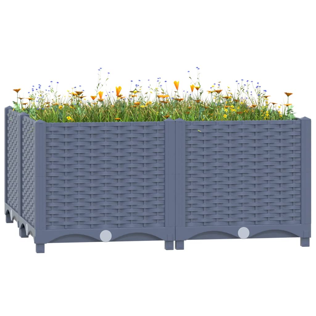 vidaXL Lit Surélevé 80x80x38 cm Polypropylène
