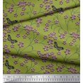 thumbnail image 2 of Soimoi Rayon Fabric Insect,Leaves & Flower Floral Decor Fabric Printed Yard 42 Inch Wide, 2 of 2