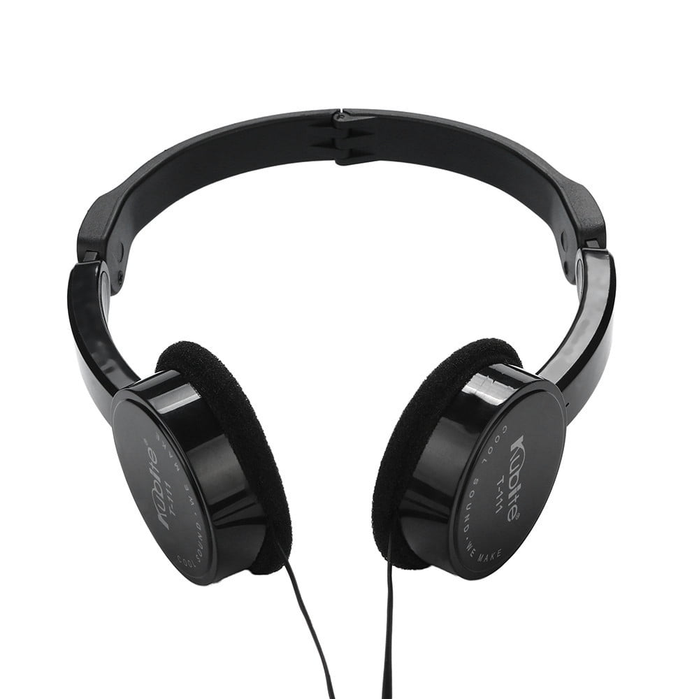 TopLLC Kubite Kids Wire Headphones On Ear Foldable Stereo Headset For Kids Earphone on Clearance