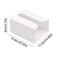 thumbnail image 4 of Dvruxg Wall Mounted Tissue Box Holder, Punch-Free Kitchen Bathroom Paper Organizer(White), 4 of 5