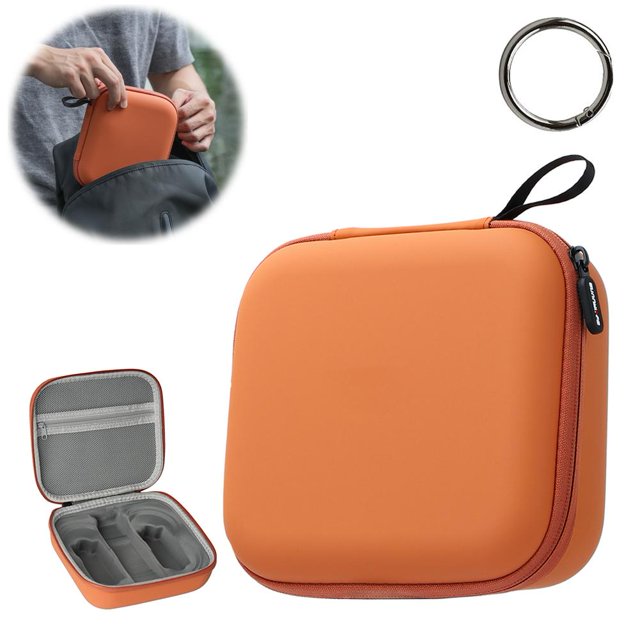For DJI NEO 2 Carrying Case, Travel Storage Bag with Custom Molded Compartment for Drone, 3 Batteries, Propellers & Accessories, Waterproof EVA Hard Shell with Zippered Mesh Pocket & Carabiner