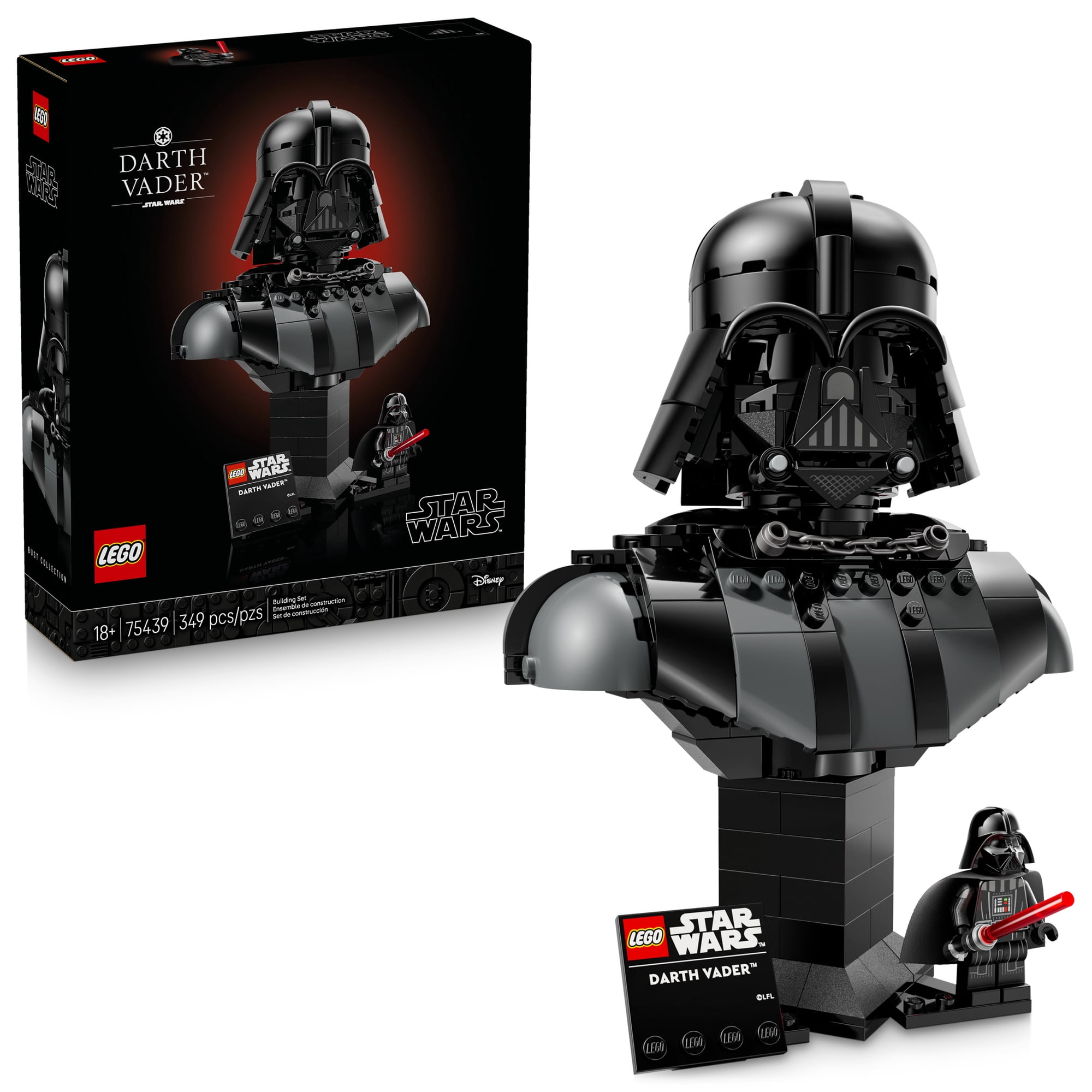 Lego Star Wars Darth Vader Bust - Collectible Building Set For Adults, Ages 18+ - Star Wars Gift For Men...