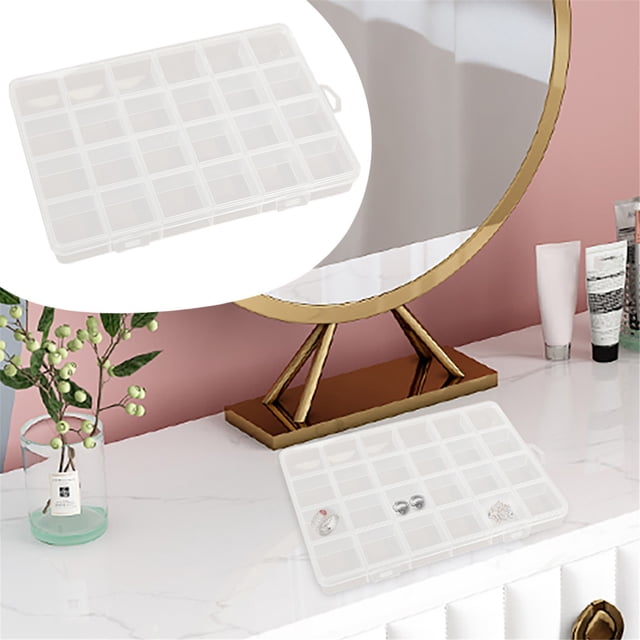WHEANG Clearance Dividers Craft Tackle Organizer Storage Containers Box Clear Jewelry Storage Box Detachable Case Craft Beads Organizer