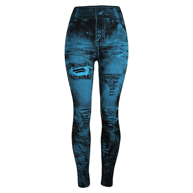 XZNGL Womens Jeans Bottom Pants Coloured Hip-Up Super Bomb Slim Nine-Minute Pants