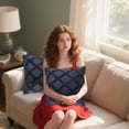 thumbnail image 4 of TACILIP Home Decor, Scandinavia-Style Fluff Long Striped Pillowcase Geometric Winter Cushion Cover Sofa Backrest Cover, 4 of 6