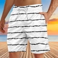 thumbnail image 4 of Soki Shorts de Plage Décontractés pour Hommes Shorts à Rayures en Liquidation, 4 of 5