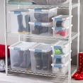 thumbnail image 4 of Sterilite Plastic 6 Quart Storage Box Container with Latching Lid, 24 Pack, 4 of 11