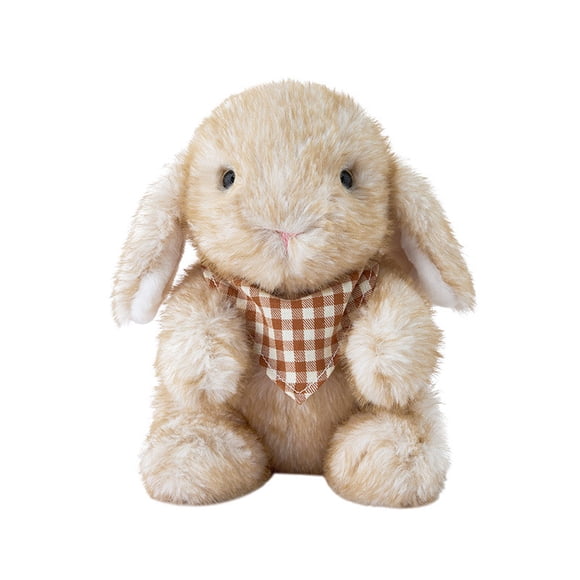 Cheapark Easter Bunny Plush Stuffed Animal with Long Ears Sitting Soft Floppy Toy for Spring Home Decor Gift for Everyone