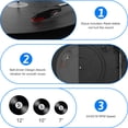 thumbnail image 4 of DIGITNOW Bluetooth Record Player Belt-Driven 3-Speed Turntable Built-in Stereo Speakers-Brown, 4 of 5