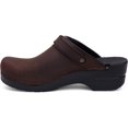 thumbnail image 1 of Dansko Sabots pour Femmes Ingrid en Cuir Huilé Brun Antique/black Outs 38 m, 1 of 3