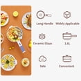 thumbnail image 2 of 1.6L 110V Electric Hot Pot Non-Stick Fast Noodle Cooker for Steak, Egg, Fried Rice, Ramen Soup with 2 Temperature Control Modes, 2 of 8