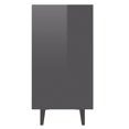 thumbnail image 3 of vidaXL Sideboard High Gloss Grey 103.5x35x70 cm Engineered Wood, 3 of 5