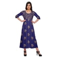 thumbnail image 1 of Moomaya Kurti Ligne A pour Femmes Kurti Longue Imprimée Robe Haut Indien pour Femmes, 1 of 5