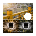 thumbnail image 4 of Solar Post Cap Lights Outdoor - 2 Pack 2 Modes Solar Deck Fence Lights, IP65 Waterproof Solar Powered Light Posts Black, 4 of 6