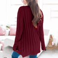 thumbnail image 2 of Pull Hiver Cardigan Manches Longues Boutonnage Ouvert sur le devant avec Poche, 2 of 5