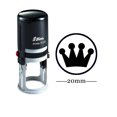 thumbnail image 1 of CROWN DESIGN Round Self Inking Kids Teacher Stamp Personalized Custom Shiny 20mm Rubber Mini Stamp, 1 of 1