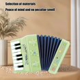 thumbnail image 4 of Children Large Electronic Accordion Toy With Keyboard Bellows Music Enlightenment Instrument For Beginners Plastic Light Grey Light Grey, 4 of 6