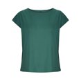 thumbnail image 4 of Penkiiy Blouse en Lin pour Femme à Manches Courtes, Col Ras du Cou, Hauts d'Été Décontractés, Coupe Ample, m Vert, 4 of 6