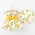 thumbnail image 3 of Robe Bébé Fille Sans Manches Robe Tutu Bébé Filles Robes d'Été avec Chapeaux 2 Pcs Tenue Bébé Fille 3-4 Ans, 3 of 3