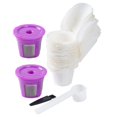 thumbnail image 1 of 50x Filtres en Papier pour Café avec Couvercle de Rechange, Capsule Réutilisable Simple de Qualité Supérieure pour Accessoires de Fabricant 2.0, Style B, 1 of 8