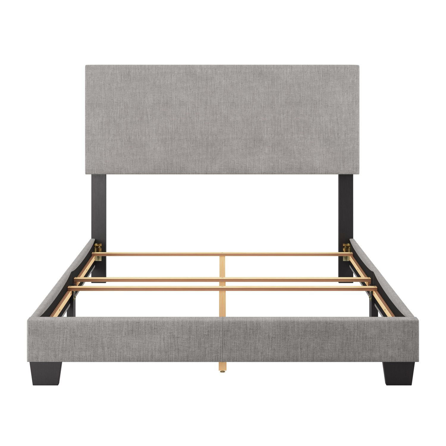Cadre de lit rembourré moderne CorLiving Celeste pour adulte, avec tête de lit et sommier tapissier requis