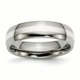 thumbnail image 1 of Incrustation en Argent Sterling Titane 6mm Bande Polie TB81-13, 1 of 6