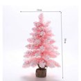 thumbnail image 2 of HOZADOIE Pink Mini Jewelry Home Decor Pointed Snow Spray Mini Christmas Tree 30cm Christmas Snowflake Desktop Window Decoration, 2 of 6