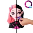 thumbnail image 4 of Monster High Draculaura Styling Head with Color Change and 25+ Accessories for Hair and Makeup, 4 of 6