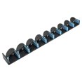 thumbnail image 1 of Mosiee Fishing Pole Rack Wall Mounted Fishing Rod Holder Vertical 9 Rod Rack For Garage, 1 of 9