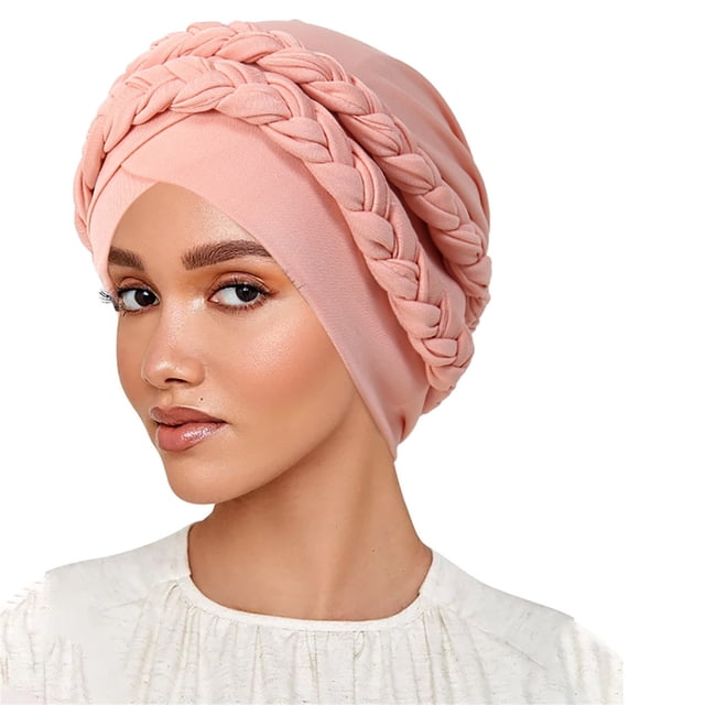 Milk Silk Hijab Headband Two Tone Solid Color Head Wrap with Design for Everyday Wear and Comfort