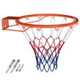 thumbnail image 1 of Costway 18" Basketball Rim with Double Springs & All Weather Net for Indoor & Outdoor Orange, 1 of 9