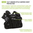 thumbnail image 2 of Champion Sports P235 14.5 in. Armor Style Chest Protector, Black, 2 of 2