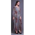 thumbnail image 3 of Bimba Kaftan Floral pour Femmes, Tenue d'Intérieur de Vacances, Robe Maxi, Couvre-Maillot de Plage - 4X-5X, 3 of 5