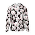 thumbnail image 1 of Vsdgher Chandail à Capuchon pour Adultes à Imprimé de Baseball Mignon, Maillot Dermoprotecteur pour Hommes Femmes, Chandails de Pêche à Manches Longues avec Protection Solaire pour Course Athlétique Natation-3X-Grand, 1 of 7