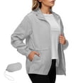 thumbnail image 4 of Women's Rain Jacket 2025 - Waterproof Lightweight Hooded Windbreaker Packable with Pockets, 4 of 8