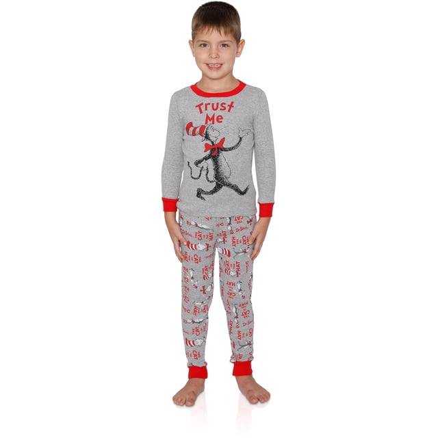 Dr. Seuss Pyjama Garçon Pantalon en Coton et Haut de Pyjama Amusant